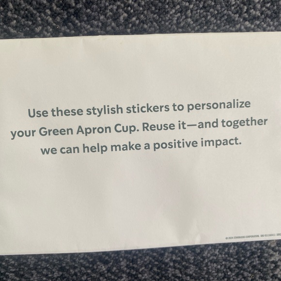 ⭐️Starbucks Partner Tumbler Cup⭐️2024 Employee Exclusive New with stickers - Picture 8 of 8